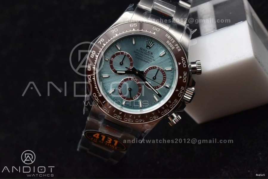 SH4131 Daytona Blue Stick YG QF Braclet Best 1:1 on V5 126506 Marker Dial Ice SS Edition 0218